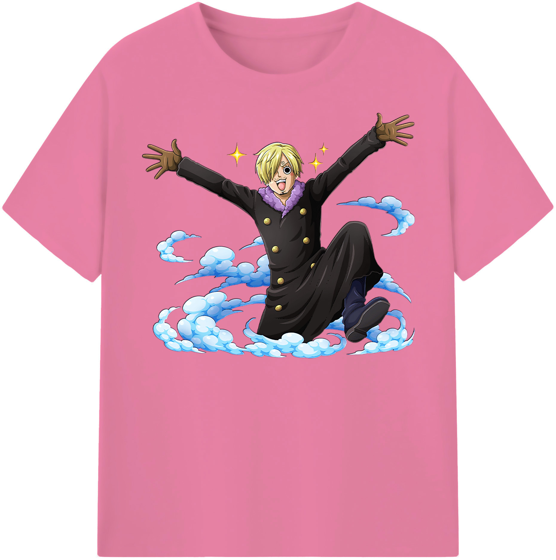 ワンピース サンジ ONE PIECE Sanji 綿100％半袖Tシャツ（フロントプリント）